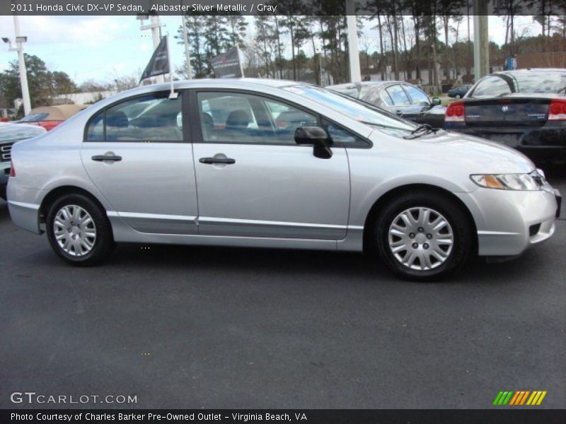 Alabaster Silver Metallic / Gray 2011 Honda Civic DX-VP Sedan