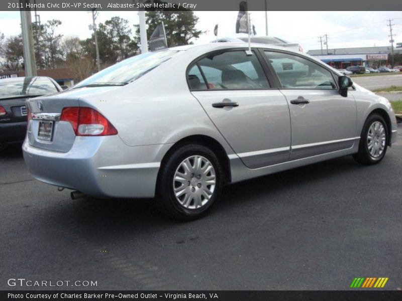 Alabaster Silver Metallic / Gray 2011 Honda Civic DX-VP Sedan
