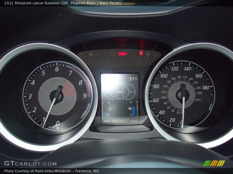 2012 Lancer Evolution GSR GSR Gauges