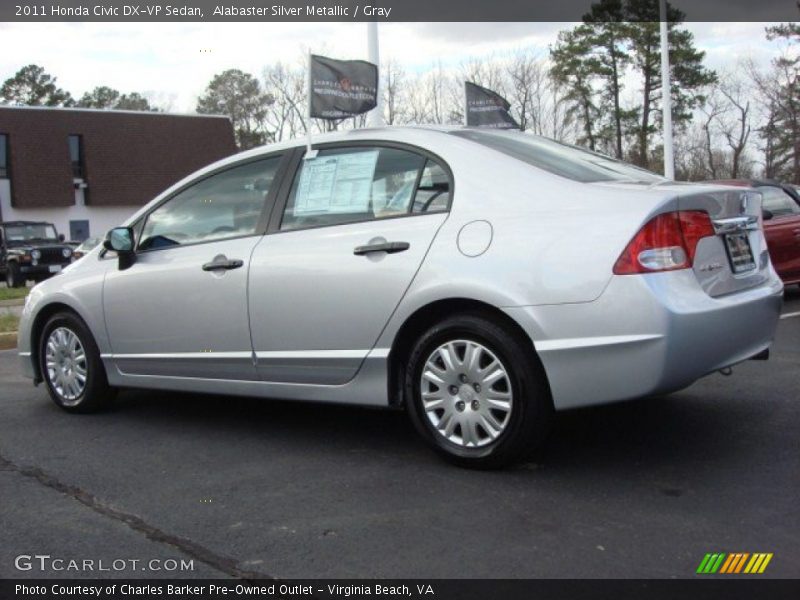 Alabaster Silver Metallic / Gray 2011 Honda Civic DX-VP Sedan