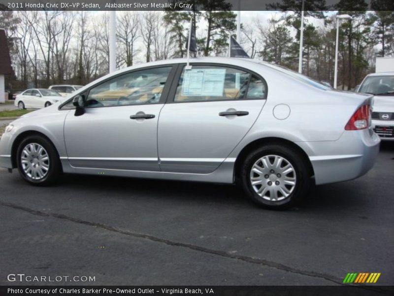 Alabaster Silver Metallic / Gray 2011 Honda Civic DX-VP Sedan