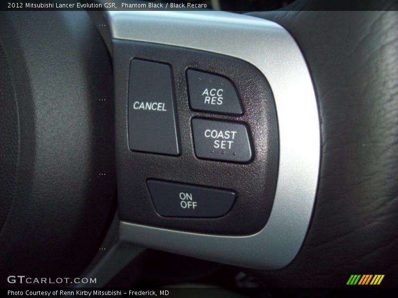Phantom Black / Black Recaro 2012 Mitsubishi Lancer Evolution GSR