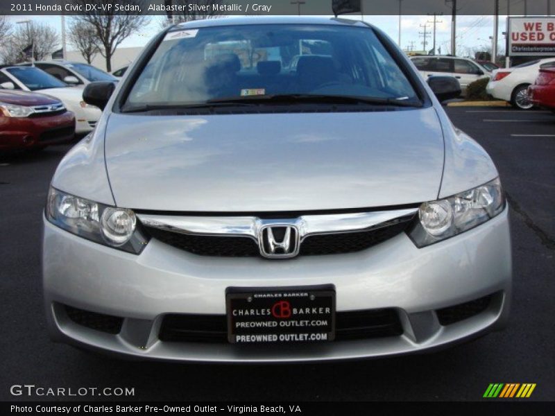 Alabaster Silver Metallic / Gray 2011 Honda Civic DX-VP Sedan