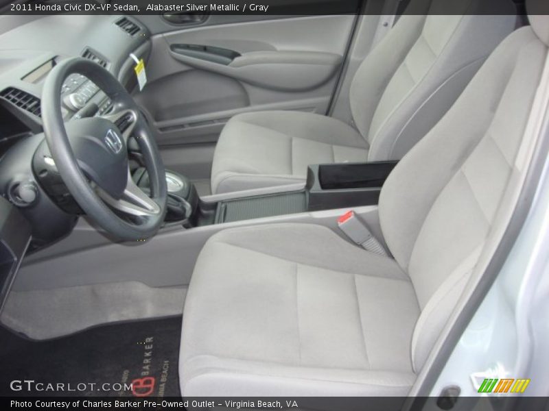 Alabaster Silver Metallic / Gray 2011 Honda Civic DX-VP Sedan