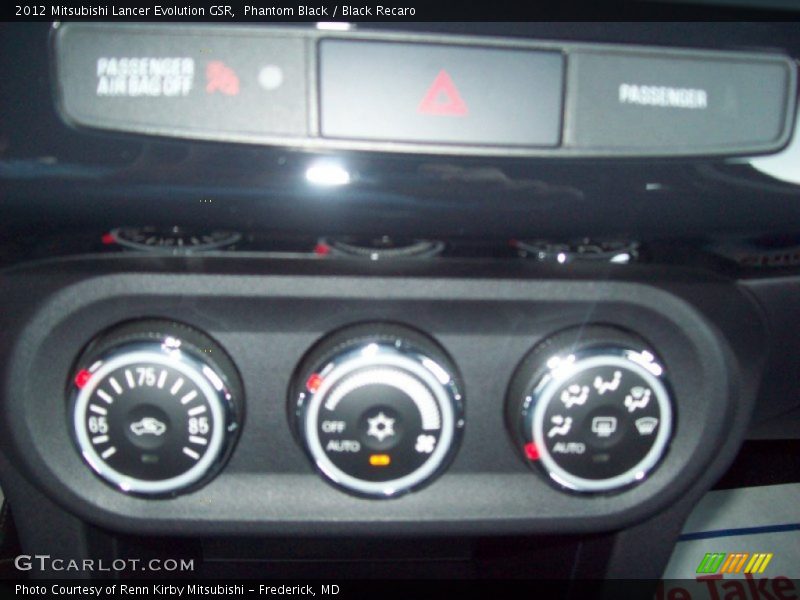 Phantom Black / Black Recaro 2012 Mitsubishi Lancer Evolution GSR