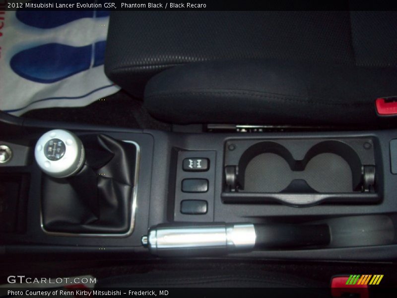 Phantom Black / Black Recaro 2012 Mitsubishi Lancer Evolution GSR