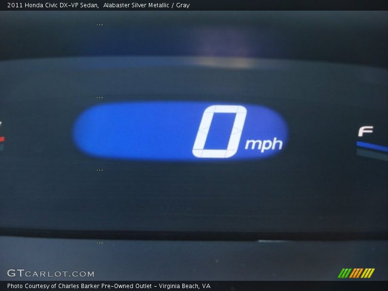 Alabaster Silver Metallic / Gray 2011 Honda Civic DX-VP Sedan