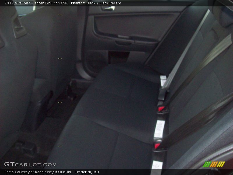 Phantom Black / Black Recaro 2012 Mitsubishi Lancer Evolution GSR