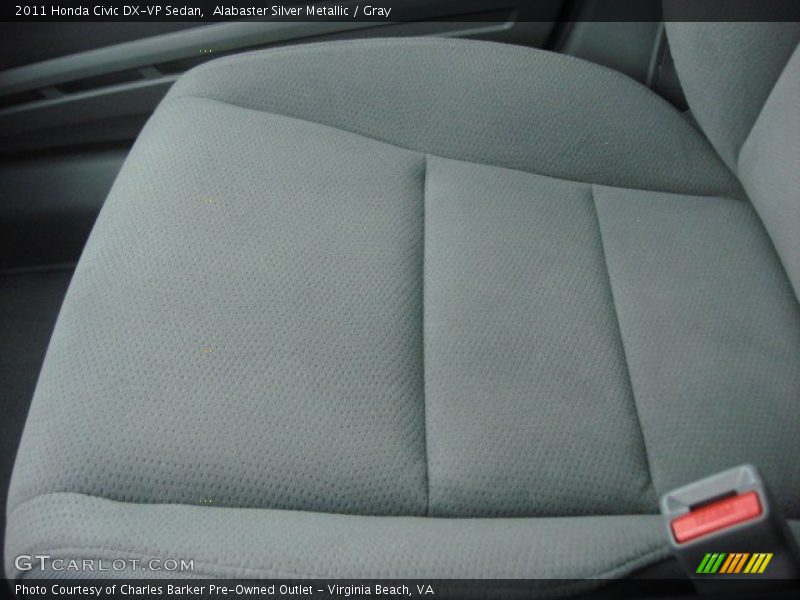 Alabaster Silver Metallic / Gray 2011 Honda Civic DX-VP Sedan