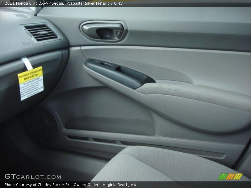 Alabaster Silver Metallic / Gray 2011 Honda Civic DX-VP Sedan