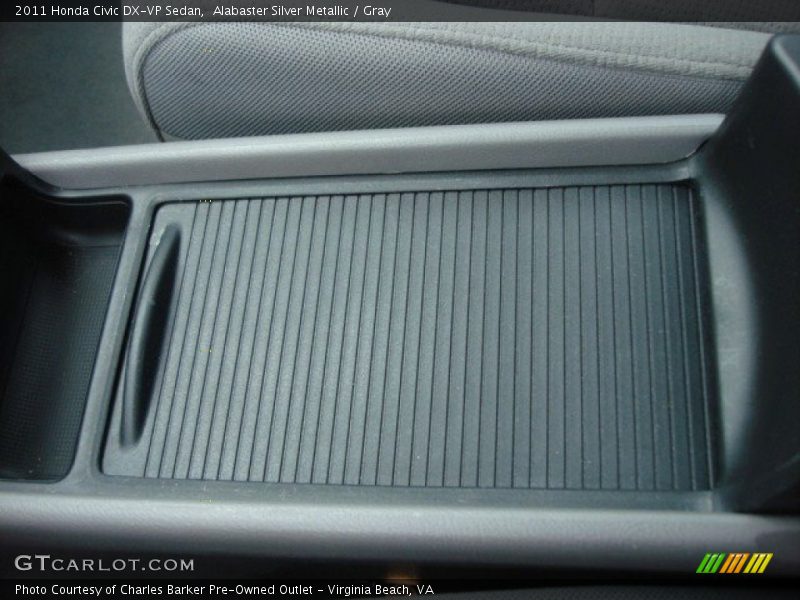 Alabaster Silver Metallic / Gray 2011 Honda Civic DX-VP Sedan