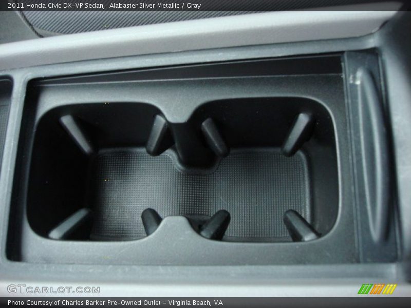 Alabaster Silver Metallic / Gray 2011 Honda Civic DX-VP Sedan
