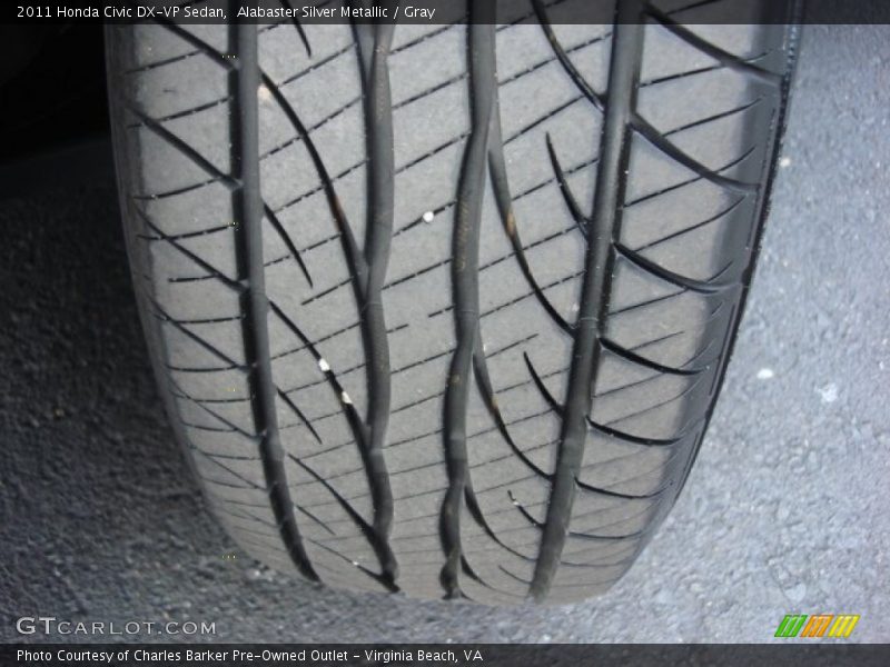 Alabaster Silver Metallic / Gray 2011 Honda Civic DX-VP Sedan