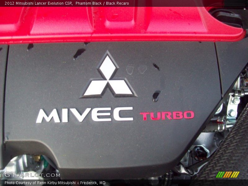 Phantom Black / Black Recaro 2012 Mitsubishi Lancer Evolution GSR
