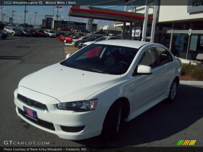 Wicked White / Black 2012 Mitsubishi Lancer ES