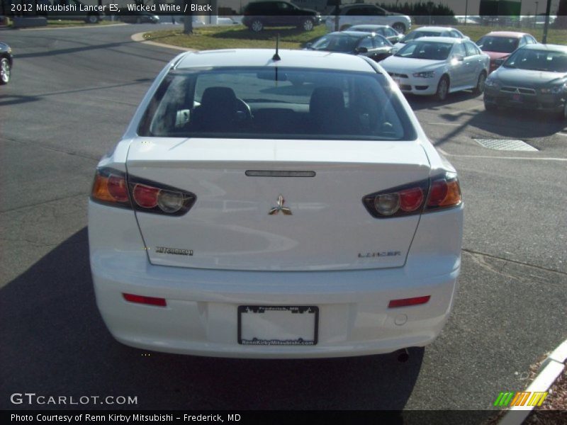 Wicked White / Black 2012 Mitsubishi Lancer ES