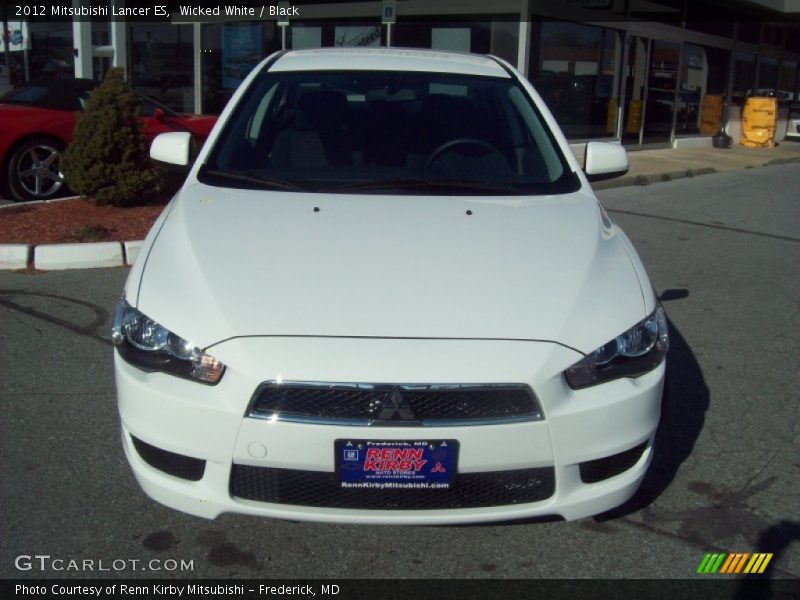 Wicked White / Black 2012 Mitsubishi Lancer ES