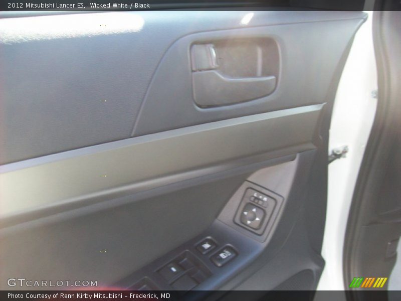 Wicked White / Black 2012 Mitsubishi Lancer ES