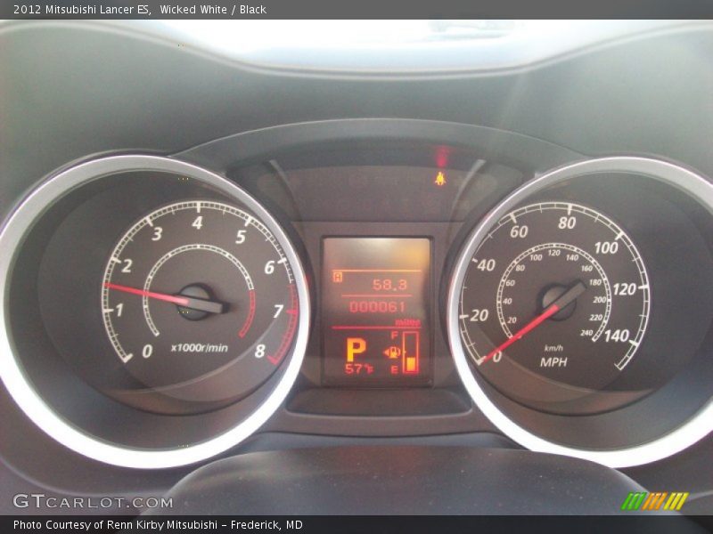 Wicked White / Black 2012 Mitsubishi Lancer ES
