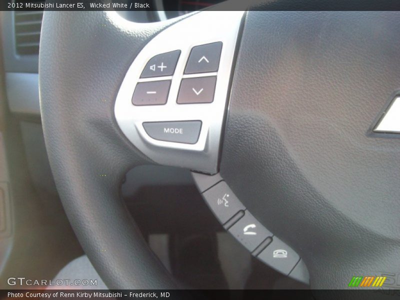 Wicked White / Black 2012 Mitsubishi Lancer ES