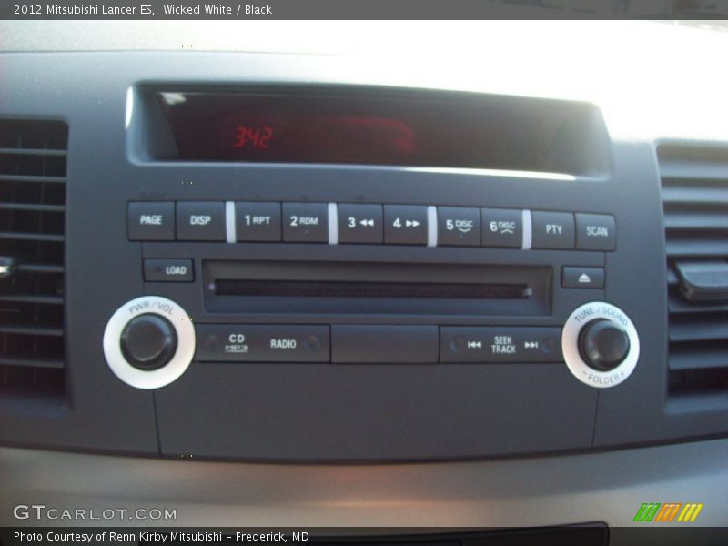 Wicked White / Black 2012 Mitsubishi Lancer ES