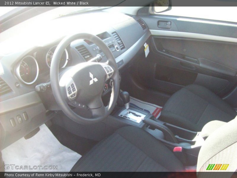 Wicked White / Black 2012 Mitsubishi Lancer ES
