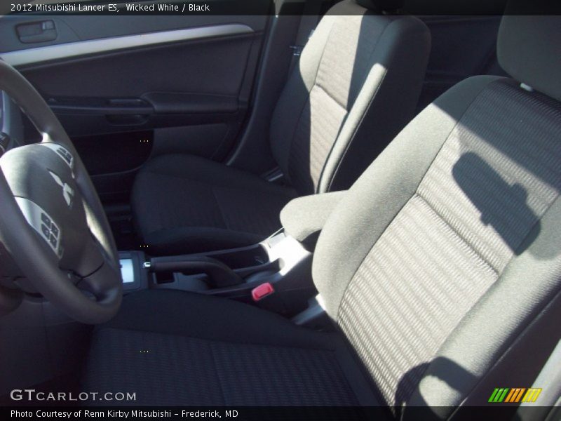 Wicked White / Black 2012 Mitsubishi Lancer ES