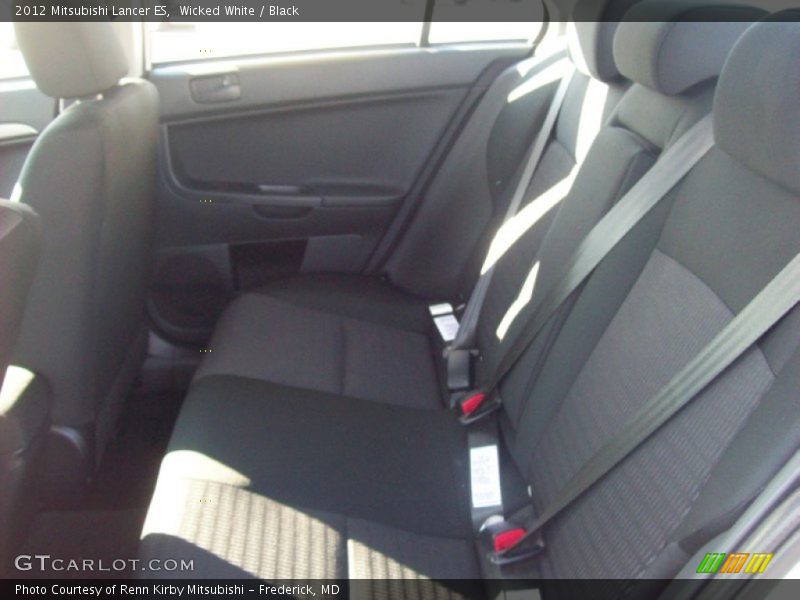 Wicked White / Black 2012 Mitsubishi Lancer ES