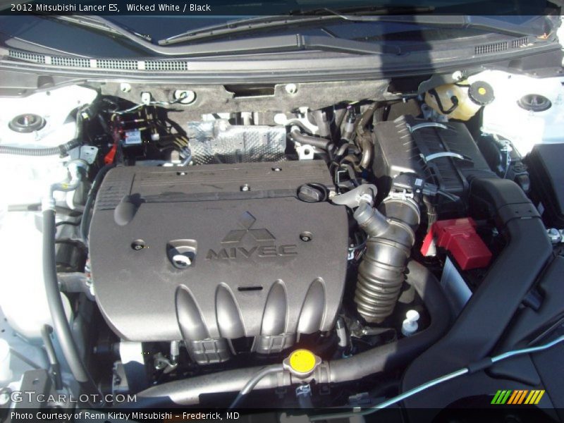 Wicked White / Black 2012 Mitsubishi Lancer ES
