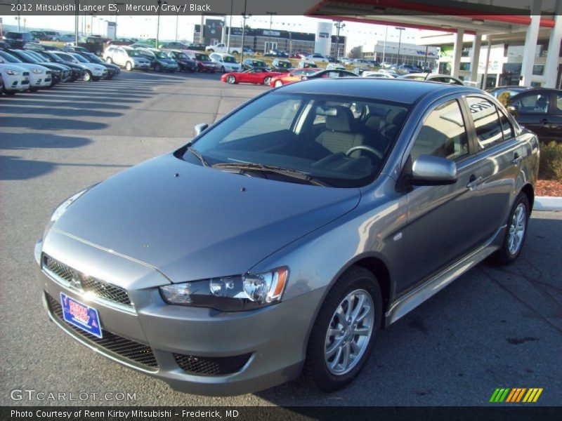 Mercury Gray / Black 2012 Mitsubishi Lancer ES