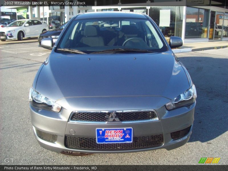 Mercury Gray / Black 2012 Mitsubishi Lancer ES