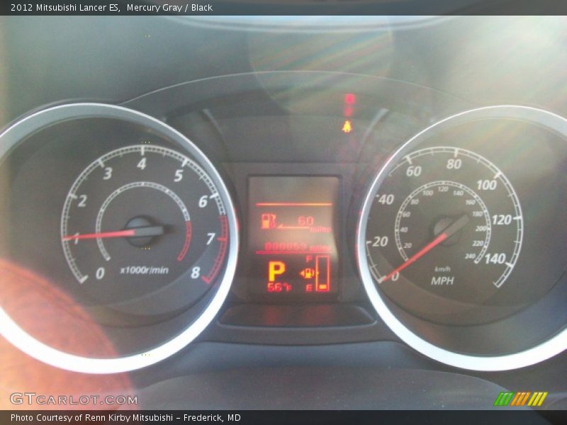 Mercury Gray / Black 2012 Mitsubishi Lancer ES