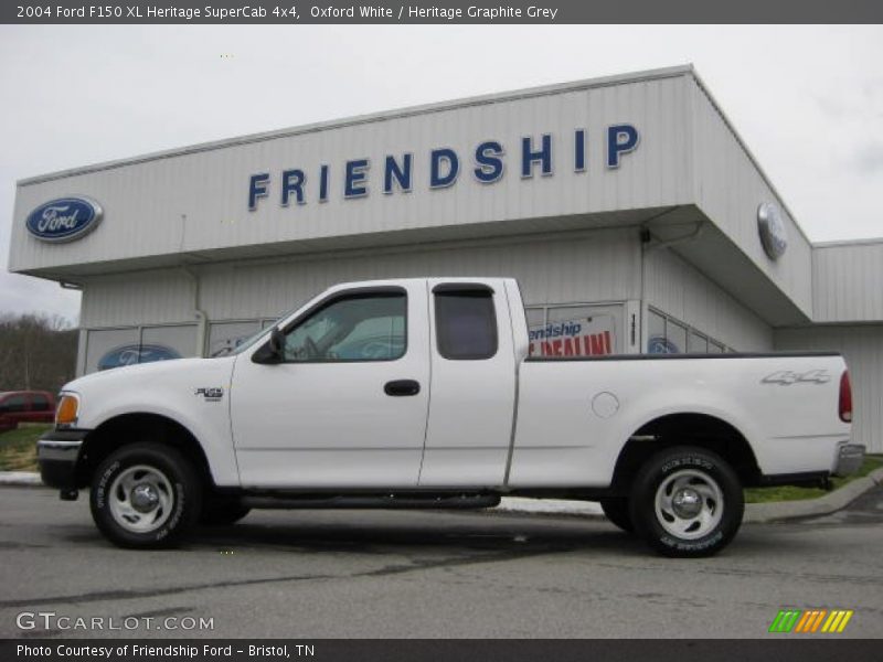 Oxford White / Heritage Graphite Grey 2004 Ford F150 XL Heritage SuperCab 4x4