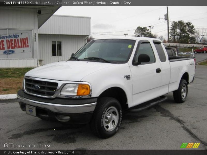 Oxford White / Heritage Graphite Grey 2004 Ford F150 XL Heritage SuperCab 4x4