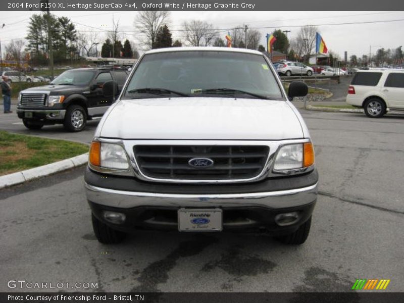 Oxford White / Heritage Graphite Grey 2004 Ford F150 XL Heritage SuperCab 4x4