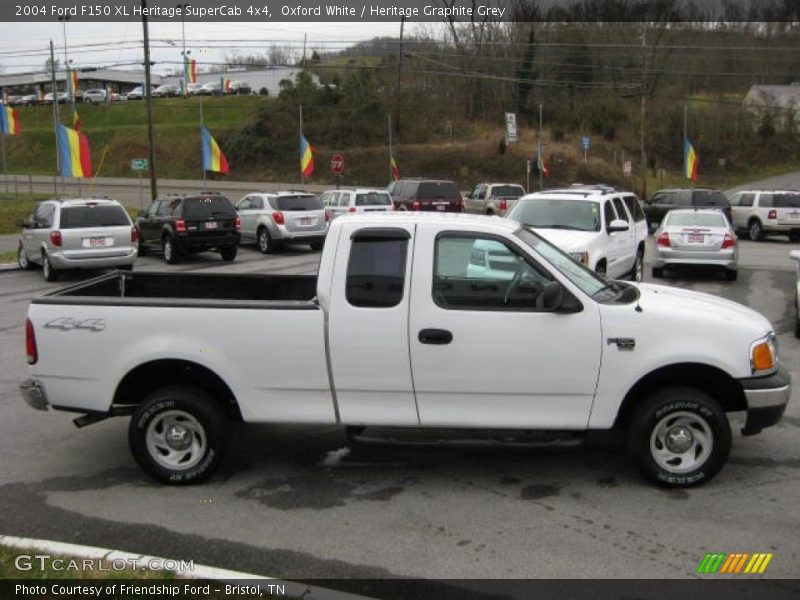 Oxford White / Heritage Graphite Grey 2004 Ford F150 XL Heritage SuperCab 4x4