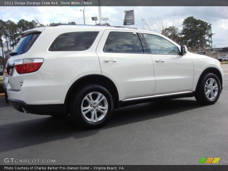 Stone White / Black 2011 Dodge Durango Crew 4x4