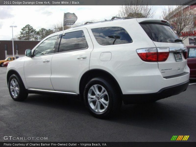 Stone White / Black 2011 Dodge Durango Crew 4x4