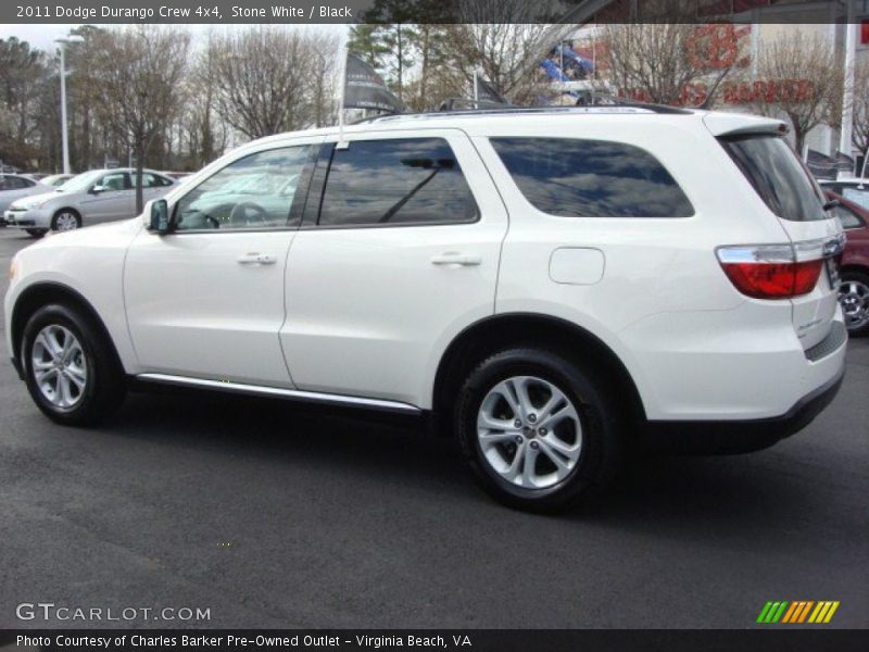 Stone White / Black 2011 Dodge Durango Crew 4x4