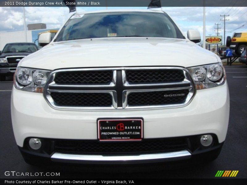 Stone White / Black 2011 Dodge Durango Crew 4x4
