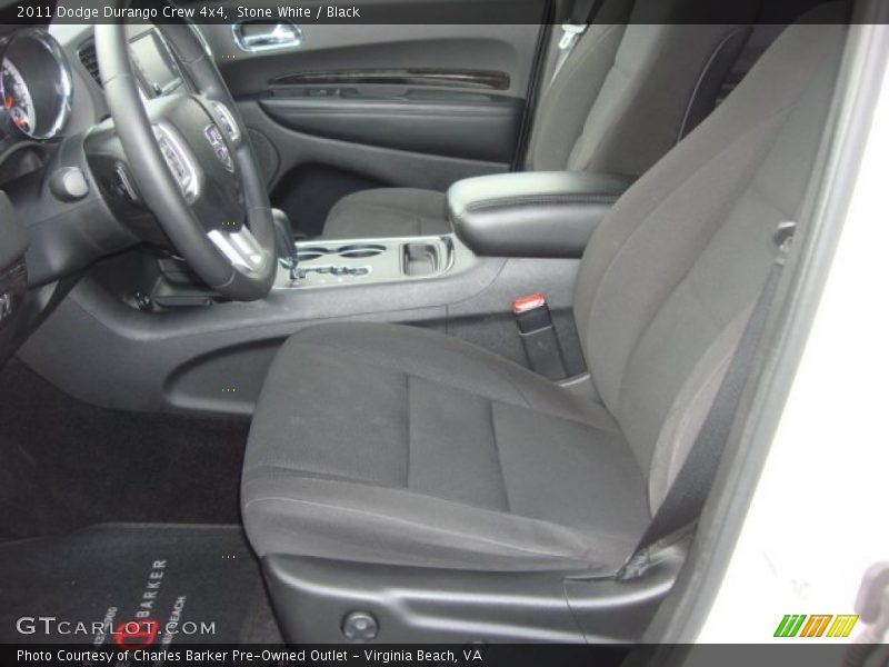 Stone White / Black 2011 Dodge Durango Crew 4x4
