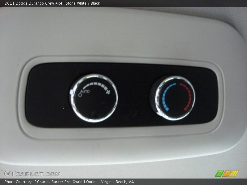 Stone White / Black 2011 Dodge Durango Crew 4x4