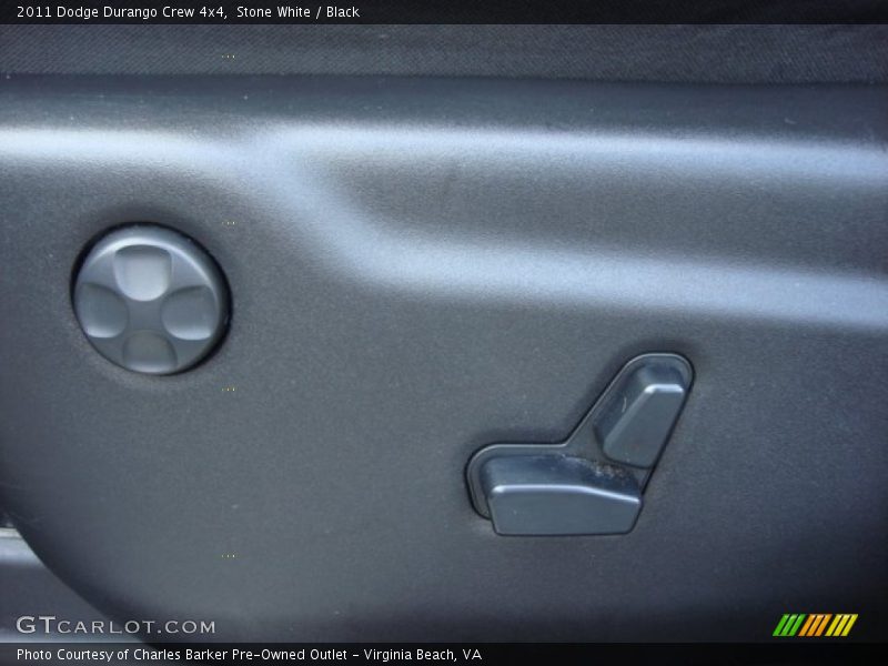 Stone White / Black 2011 Dodge Durango Crew 4x4