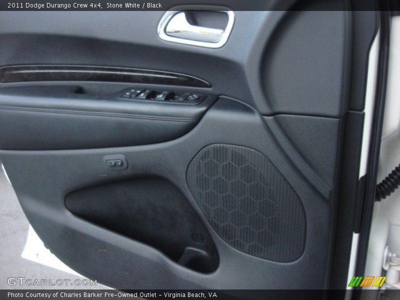 Stone White / Black 2011 Dodge Durango Crew 4x4