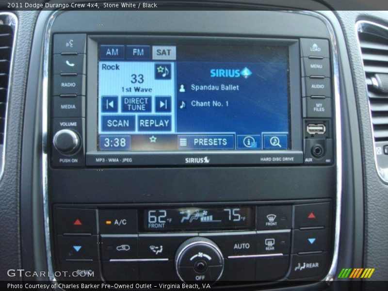 Stone White / Black 2011 Dodge Durango Crew 4x4