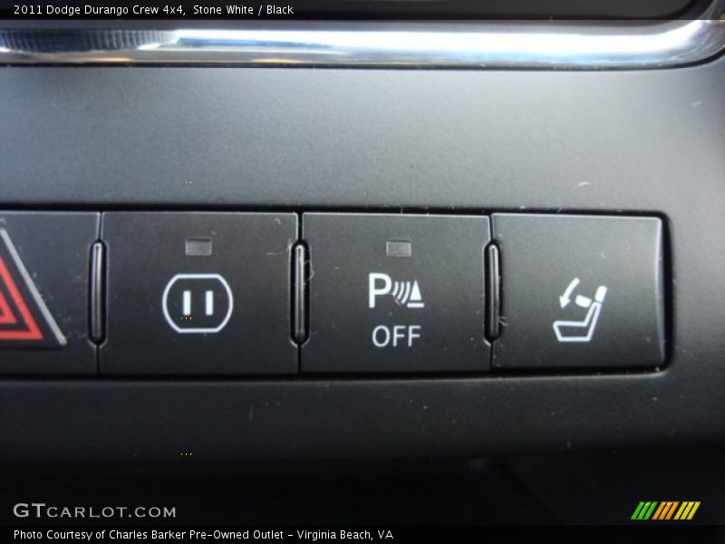 Stone White / Black 2011 Dodge Durango Crew 4x4