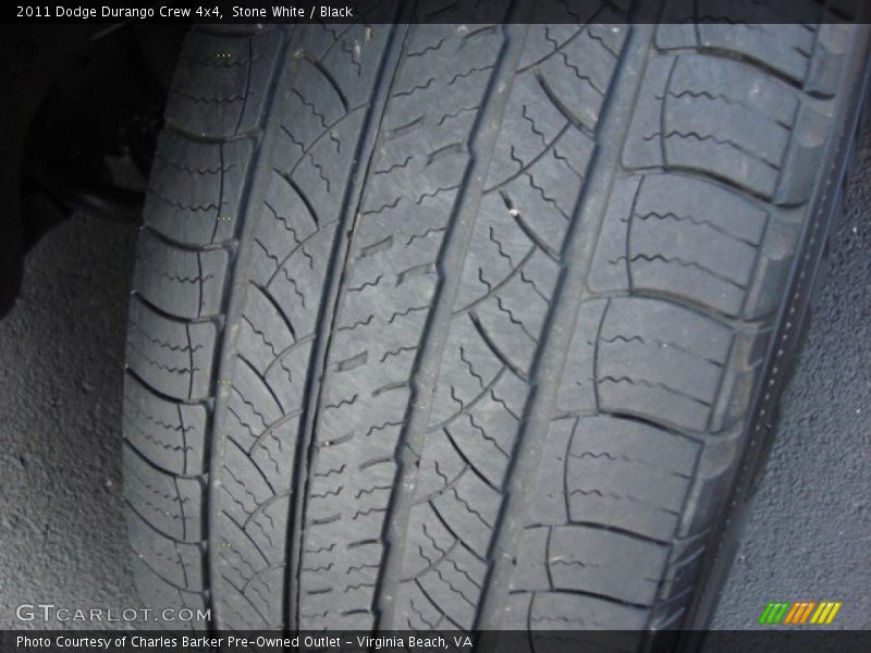 Stone White / Black 2011 Dodge Durango Crew 4x4