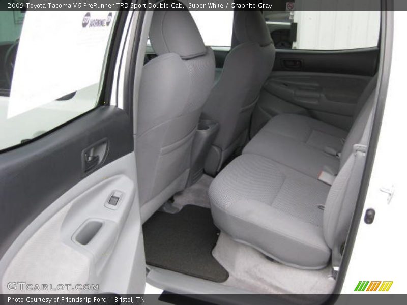 Super White / Graphite Gray 2009 Toyota Tacoma V6 PreRunner TRD Sport Double Cab