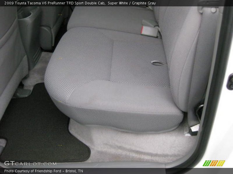 Super White / Graphite Gray 2009 Toyota Tacoma V6 PreRunner TRD Sport Double Cab