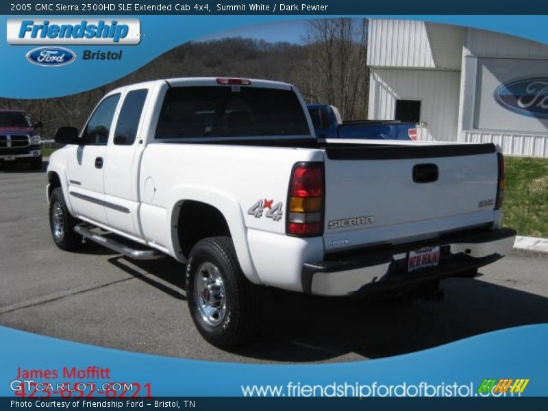 Summit White / Dark Pewter 2005 GMC Sierra 2500HD SLE Extended Cab 4x4